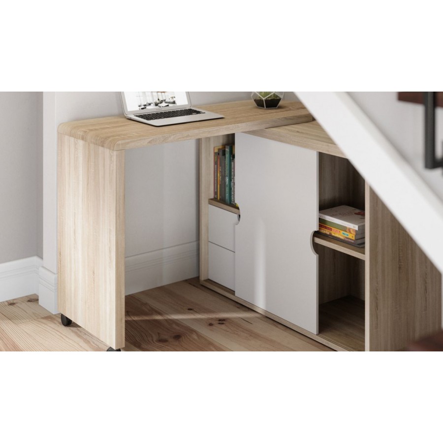 Pivot Slide Away Compact Home Office Desk